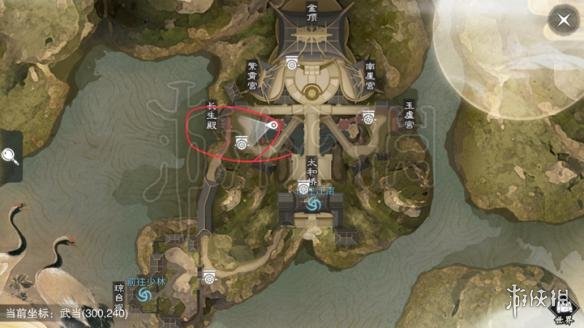 楚留香514打坐地点