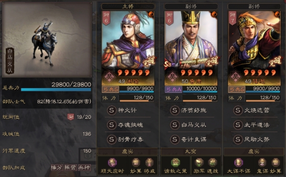 三国志战略版都督队满配战法搭配