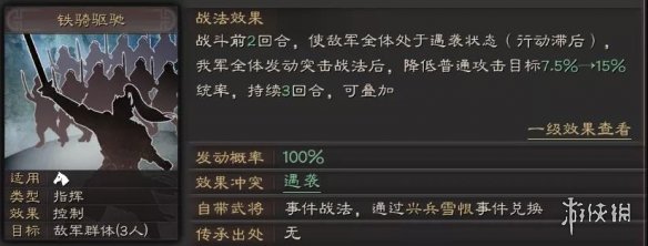 三国志战略版铁骑驱驰遇袭机制解读