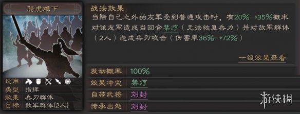 三国志战略版骑虎难下适合谁