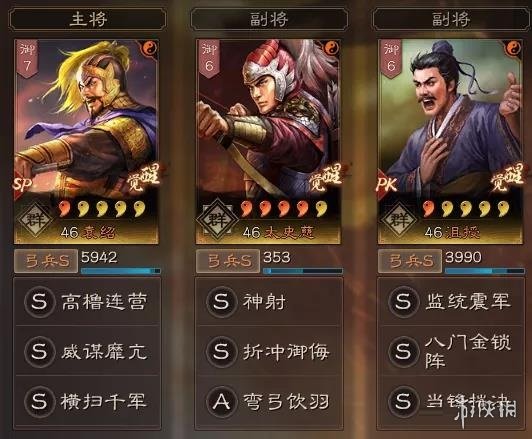 三国志战略版太史慈群弓阵容推荐