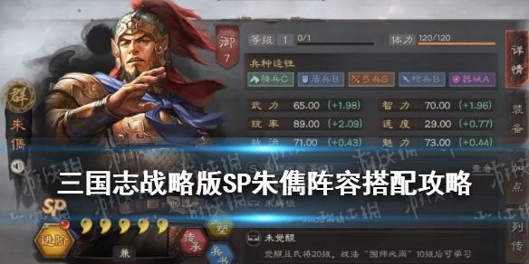 三国志战略版SP朱儁阵容推荐（三国志战略版s1朱儁战法搭配）