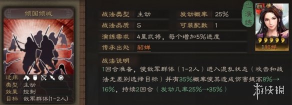 三国志战略版倾国倾城战法攻略