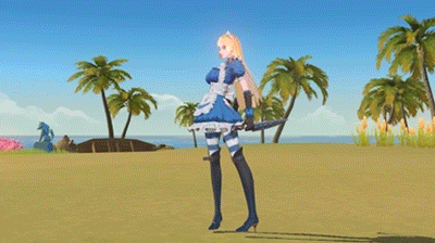 风云岛行动猫女鬼面爱丽丝皮肤特效