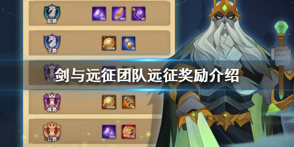 剑与远征团队远征奖励是什么 剑与远征的团队远征奖励