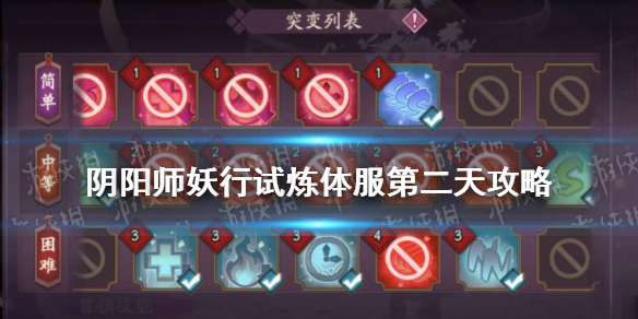 阴阳师妖行试炼第二天阵容（阴阳师妖行试炼阵容第四天）