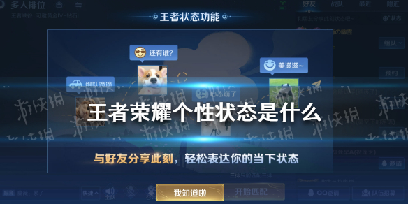王者荣耀个性状态是什么（王者荣耀女生性格的图片）