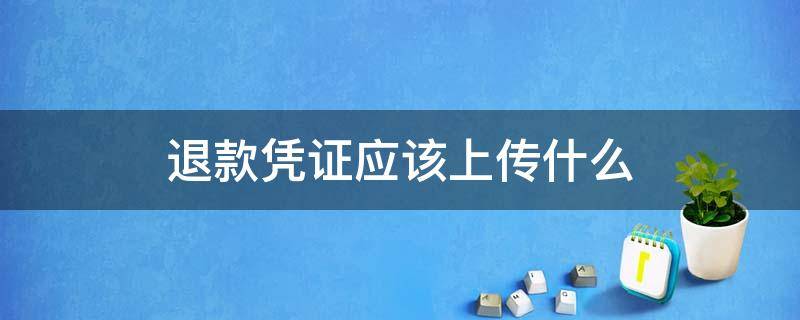退款凭证应该上传什么（退货怎么上传凭证）
