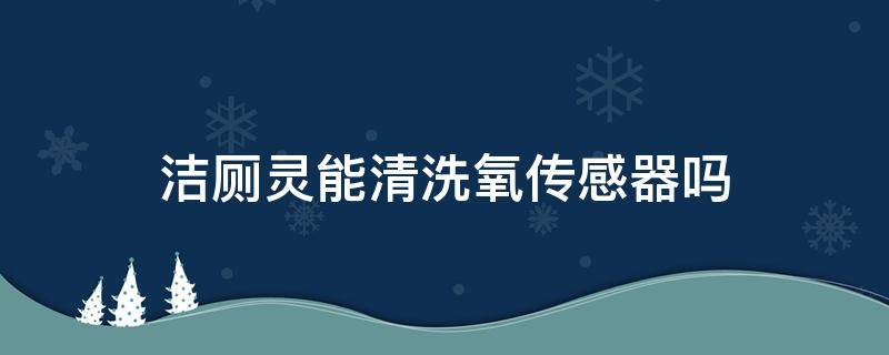 洁厕灵能清洗氧传感器吗（氧传感器洁厕灵泡过以后需要擦干净吗）