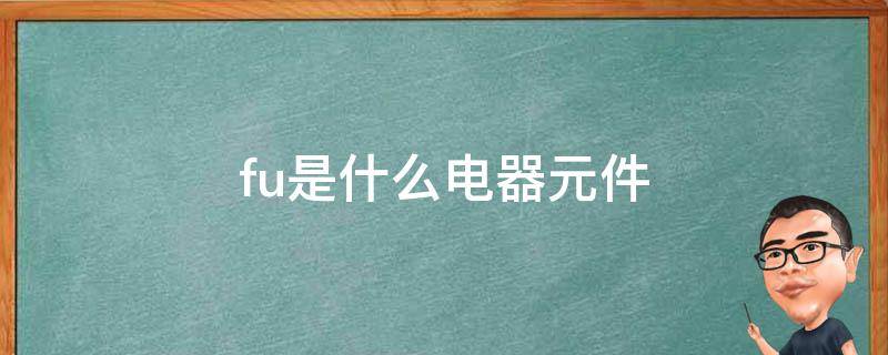 fu是什么电器元件（熔断器）